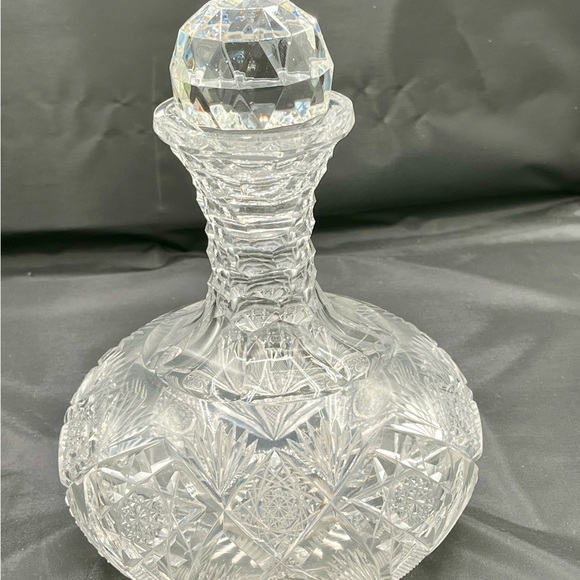 Vintage American Brilliant Cut Crystal By J. Hoare Decanter - Picture 9 of 9